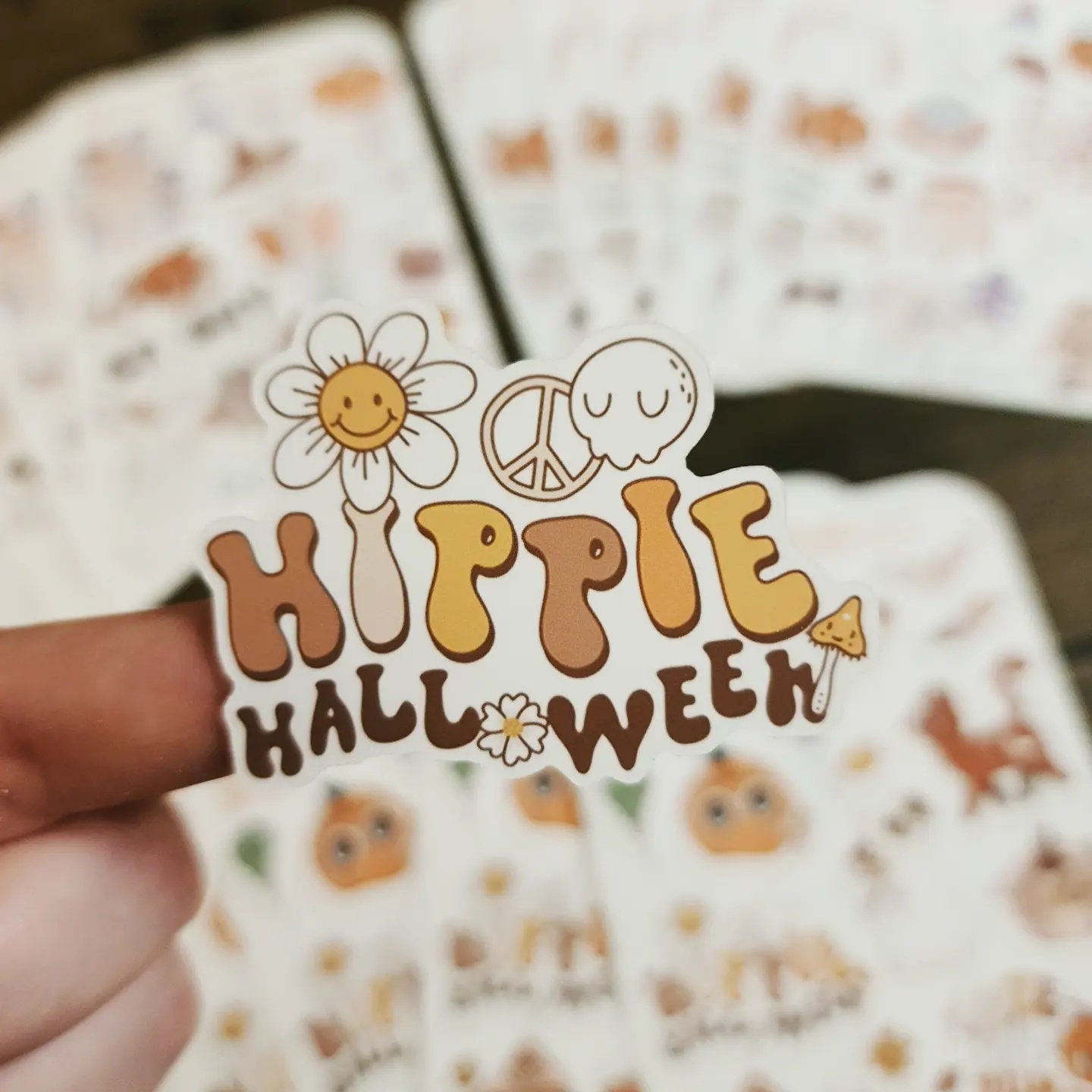 Pink Halloween Sticker Sheets Halloween Gnome Sticker Sets Etsy