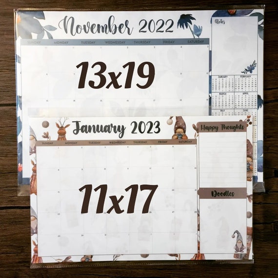 Watercolor Floral Desktop Calendar, Pretty 2024 Calendar Pad for