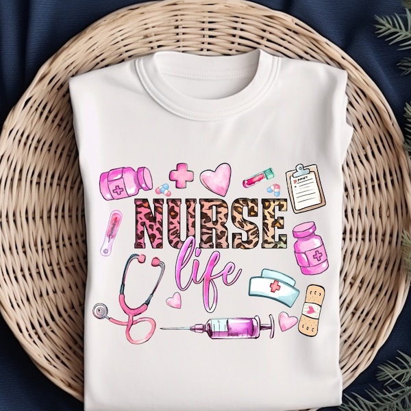 Nurse Life Sweatshirt, For Work Cute Nurse Shirt Nurse t-shirt Tshirt RN Nurse Shirt Registered Nurse Shirt Nursing School