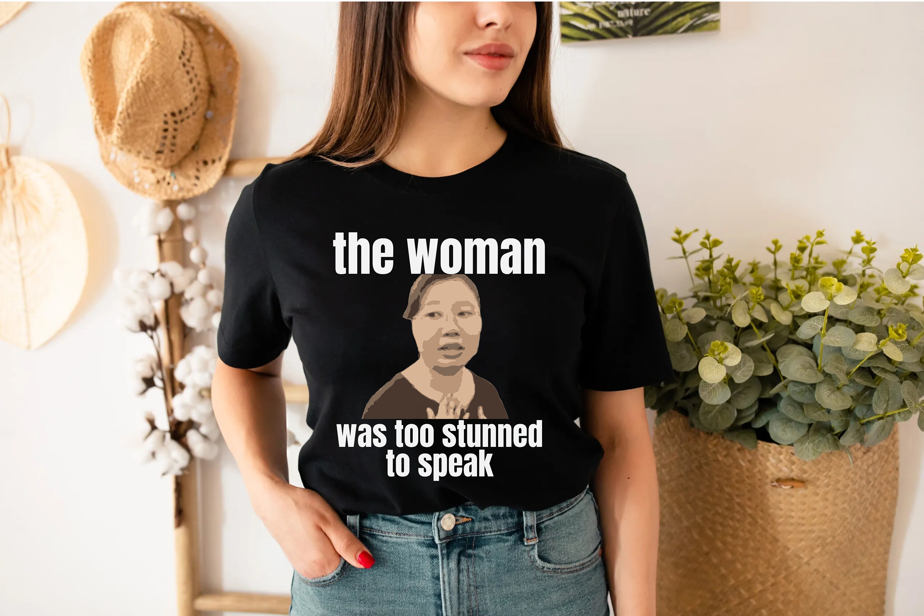 The Woman Was Too Stunned to Speak Tiktok Funny Meme T Shirt | Etsy