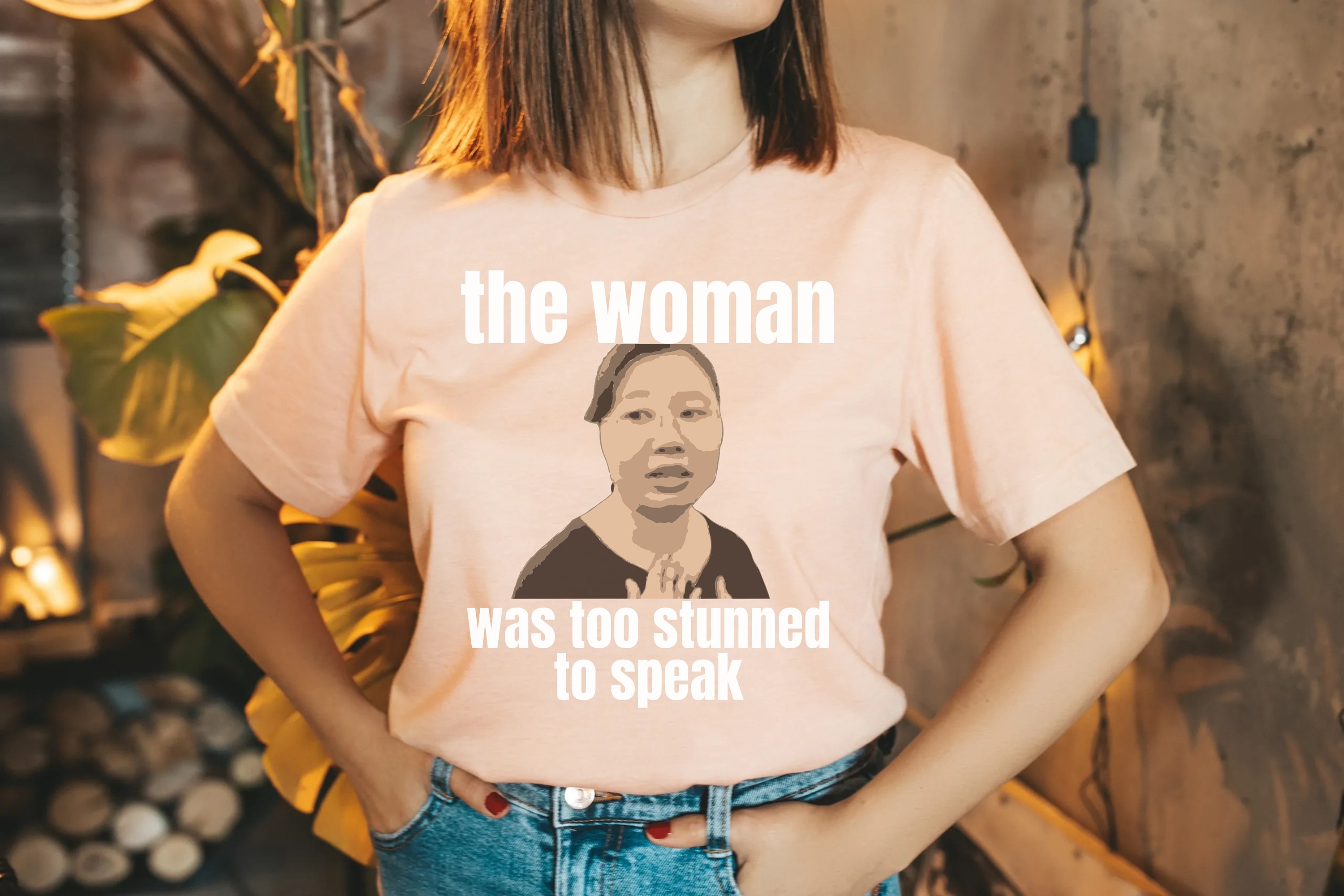 The Woman Was Too Stunned to Speak Tiktok Funny Meme T Shirt | Etsy