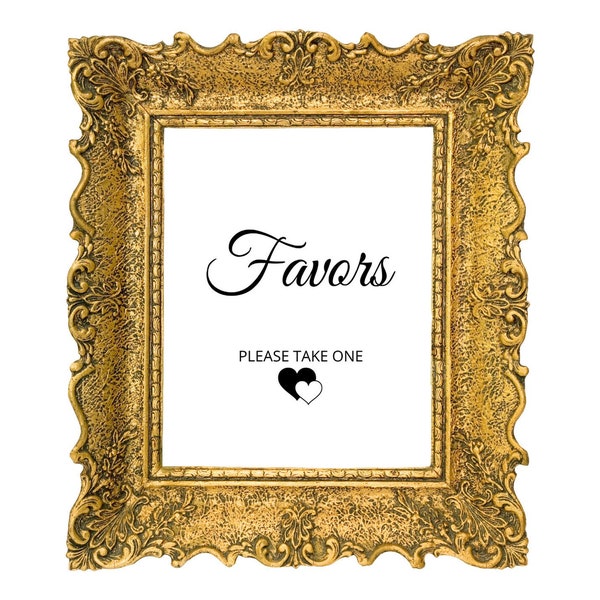 Favor Sign, PRINTABLE, Bridal Shower, Birthday Party, Baby Shower, Please Take A Favor, Modern Minimalist, 5x7inch