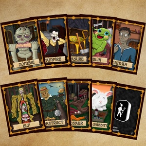Sua escolha de 6 fichas de fantasia – ótimas para MTG e D&D!
