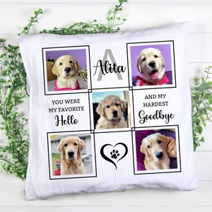 Perte d'un chien, cadeau commémoratif personnalisé pour animal de compagnie, pour toujours dans mon coeur, au revoir le plus dur, bonjour préféré, en souvenir, empreinte de patte, téléchargement numérique