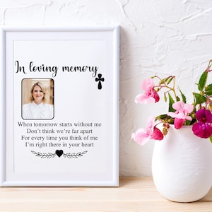 When Tomorrow Starts Without Me SVG, In Loving Memory, Memorial Quote, Loss Of Loved One, Remembering You, In Your Heart, Digital Download