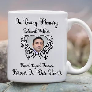 À la mémoire du père bien-aimé SVG, raté outre mesure, monument commémoratif pour toujours dans nos coeurs, pierre tombale, tasse à café, téléchargement numérique