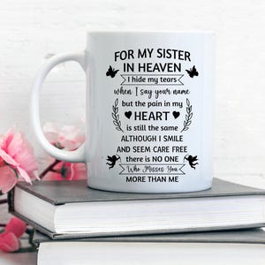 Schwester im Himmel SVG, In liebevoller Erinnerung verstecke ich meine Tränen, meine Schwester ist ein Engel, Gedenkzitat, Fräulein meine Schwester, Engel SVG, digitaler Download
