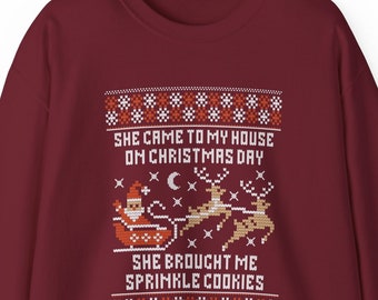 RHONJ She Brought Me Sprinkle Cookies Unisex Crewneck Sweatshirt Teresa Giudice Real Housewives of New Jersey Gift