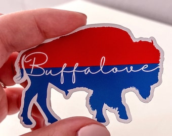 Buffalove MAGNET | Buffalo Stickers, Waterproof Stickers, Buffalove Stickers, 716 Stickers, Buffalo NY, Buffalo Magnets