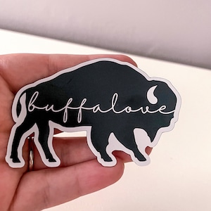 Buffalove Black Buffalo MAGNET | Buffalo Magnet, Fridge Magnets, Car Magnet, New York State Magnet