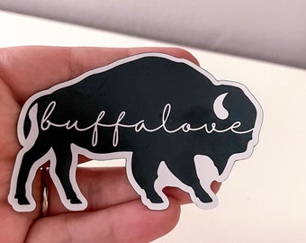 Buffalove Black Buffalo MAGNET | Buffalo Magnet, Fridge Magnets, Car Magnet, New York State Magnet