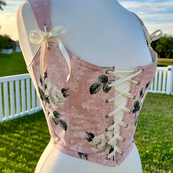 Renaissance Corset | Overbust Stays | Cottagecore Bodice | Cosplay