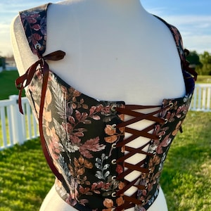 REVERSIBLE | Renaissance Corset | Overbust Stays | Cottagecore Bodice | Cosplay