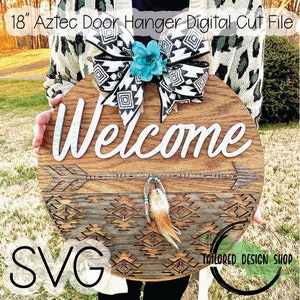 18 " Aztec Deur hanger digitale snijvijl
