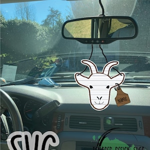 Goat Car Charm Fichier de coupe numérique