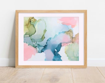 Alcohol Ink, Art Print, Abstract Art, Modern Art, Minimalistic art