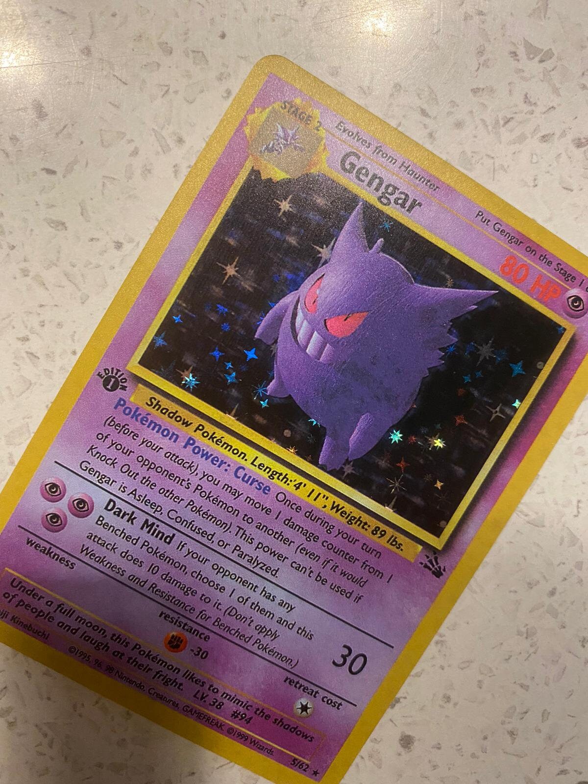 Holo Mega Gengar and Mimikyu/ Custom Holographic Pokémon Card / EX Card -   Israel