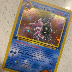 1st Edition Shellder And Cloyster Pokémon Card Evolution Set Near