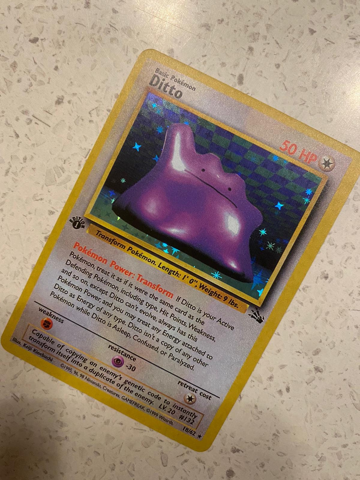 Ditto V Shining Fates Holo Ultra Rare Pokemon Card Fleece Blanket