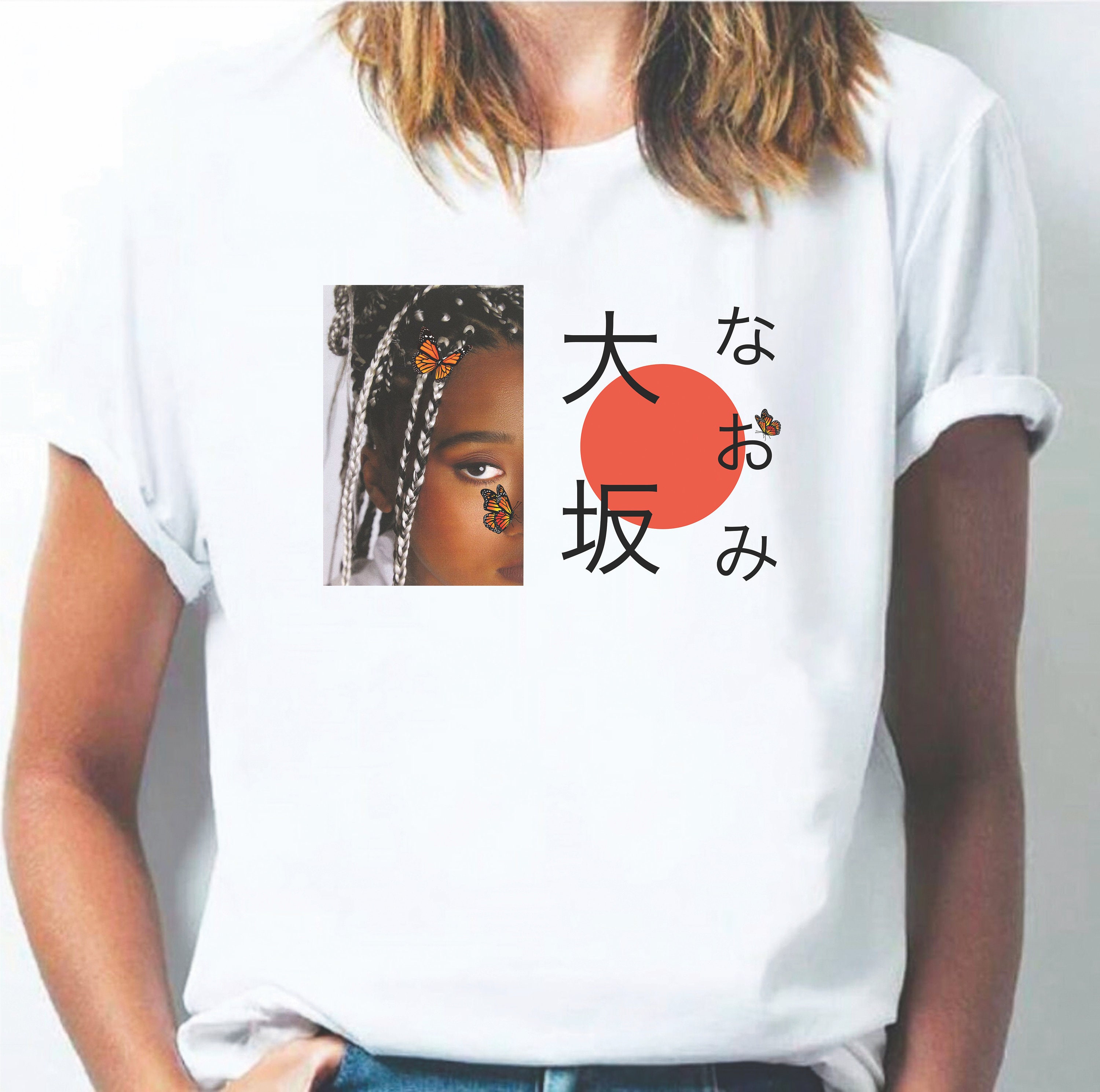 Naomi Osaka Tshirtbutterfly Shirttennis Player Shirt Tshirt 