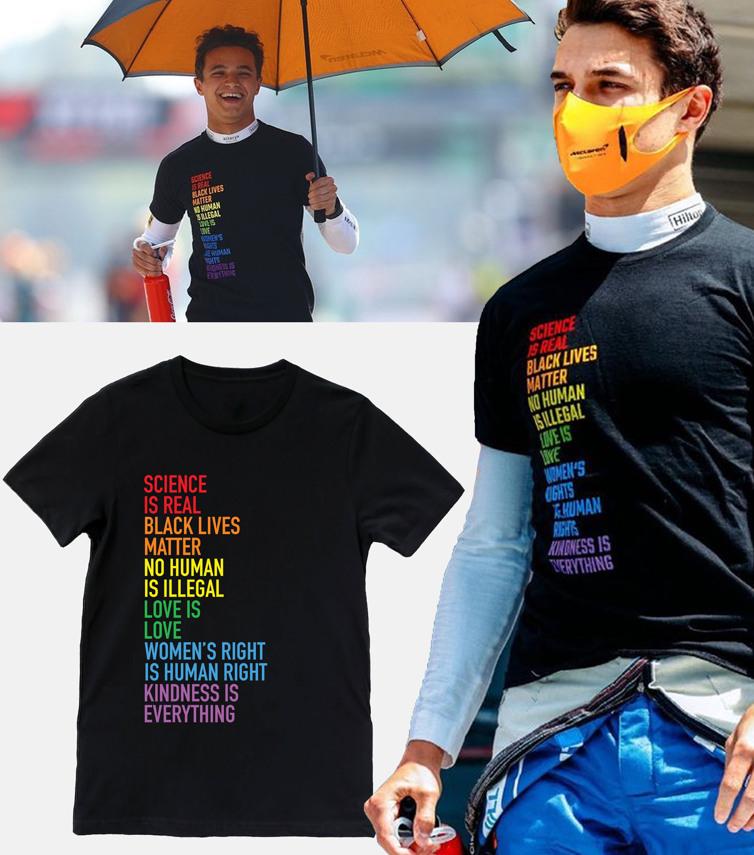 Unisex Lando Norris LGBT Human Right Shirtsgay Pride LGBTQ Etsy