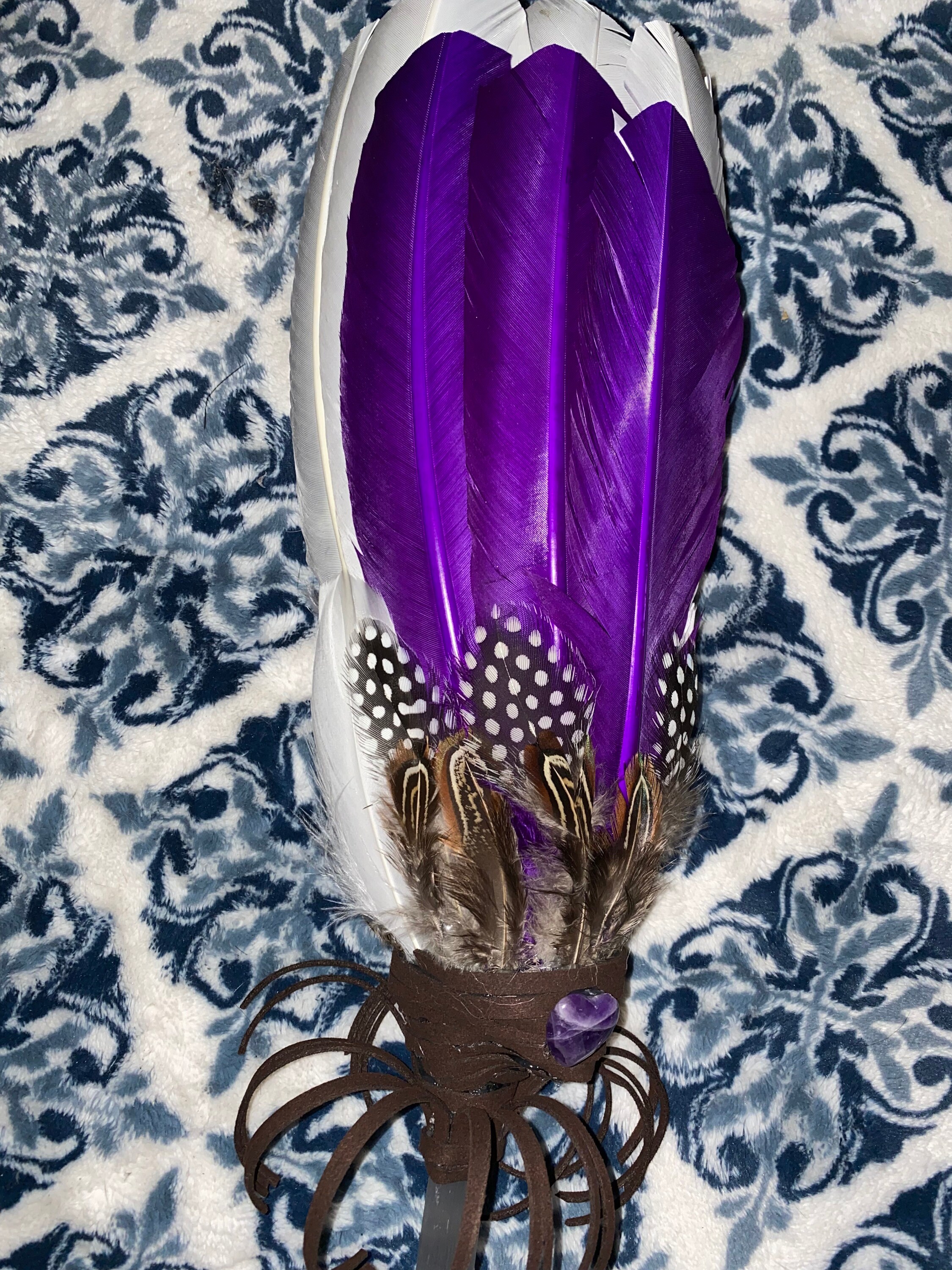 Sacred Selenite Magical Wand/shaman Rattle/ Smudging Fan/altar Wand ...