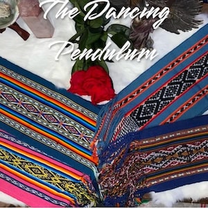 Textile Scarf -Different colors available of Peruvian Andean Textiles/ Chalinas Scarfs/ Table runner/ Altar cloth, made by Natives from Peru