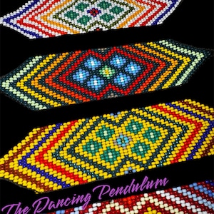 Shamanic Protection Ceremonial Sacred geometry unisex handwoven bead bracelet. Hand made in Peru.