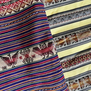 Peruvian Andean Altar cloth, table cloth, Ceremonial cloth. Mesa altar.Shaman altar cloth. Ceremonial cloth. Made in Peru. About 98in x 48in