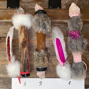 Ceremonial Talking Sticks, Magical Healing Sticks, Shaman stick   made by Shaman Healer