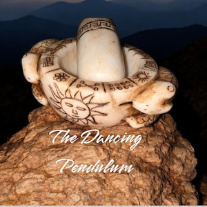 Handmade/ hand carved Alabaster Peruvian Shaman Mortar and pestle. Inca art. Shaman tools.