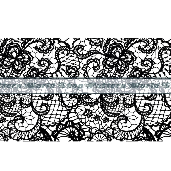 Lace Pattern #2 SVG, Lace Floral Pattern, Lace Western Pattern, Seamless Pattern, Files For Cricut,Cut Files For Silhouette,Peekaboo Tumbler