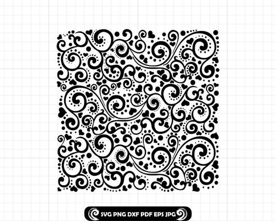 Tooled Leather Floral Heart SVG, Western Romantic Cut File, Rustic