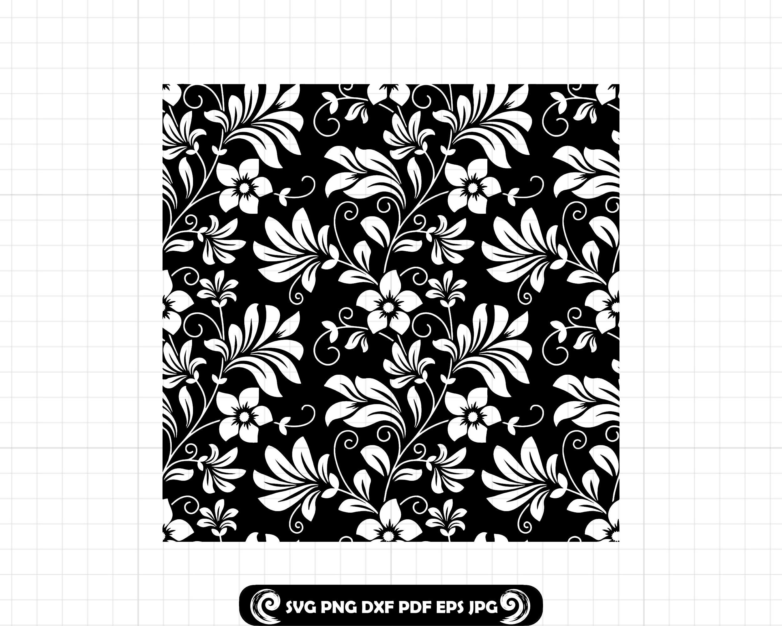 Tooled Leather SVG PNG DXF, Leather Tooling Pattern, Western