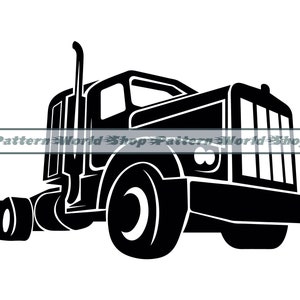 Semi Truck #2 SVG, Truck Driver SVG, Trucker SVG, Semi Truck Clipart, Truck Files For Cricut, Truck Cut Files For Silhouette, Dxf,Png,Vector