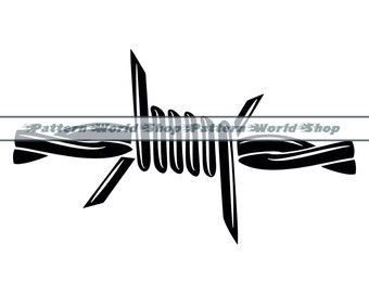 Barbed Wire SVG, Barbed Wire Clipart, Barbed Wire Files for Cricut ...