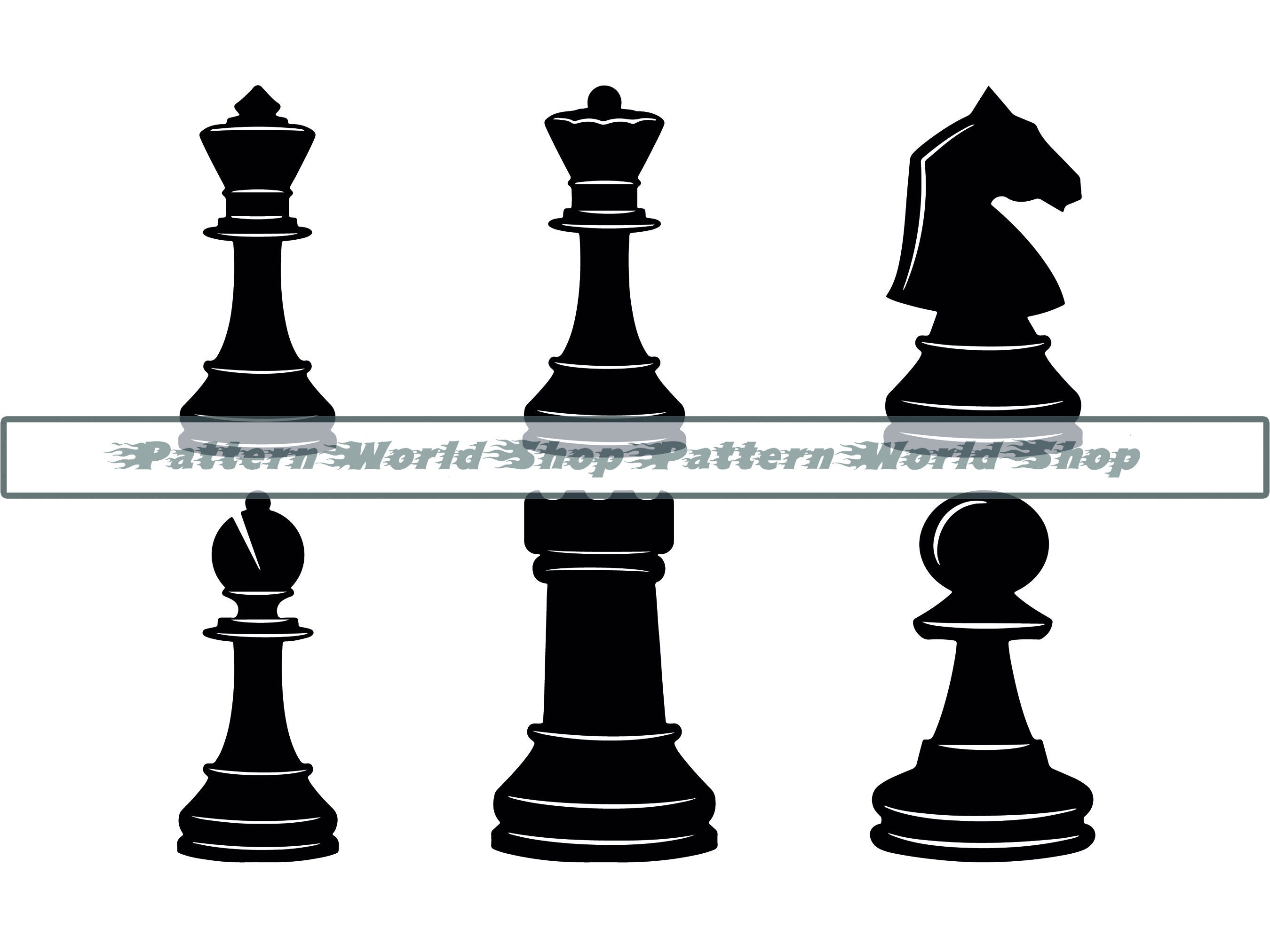 Chess Pieces svg clipart – svgcosmos