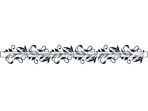 Tooled Leather #93 SVG, Floral Damask Lace Border SVG