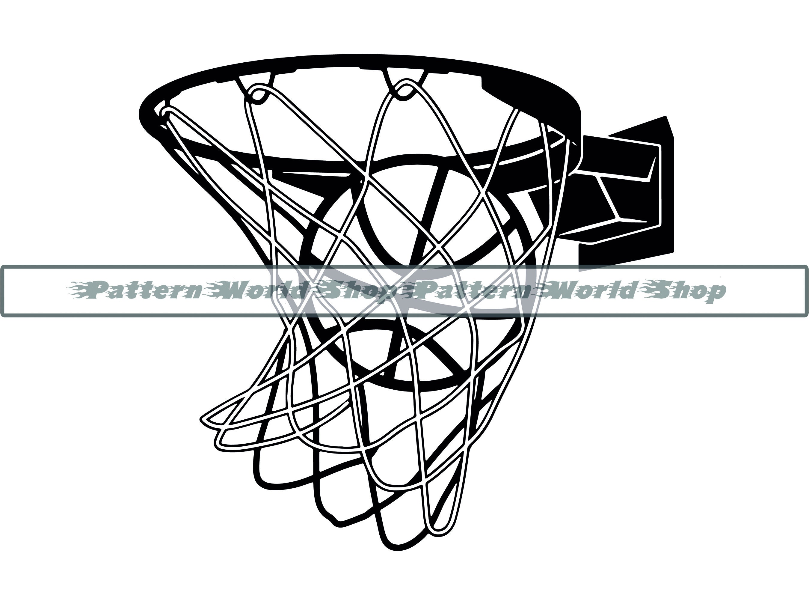 Basketball Shot SVG, Basketball Net SVG, Basketball Hoop SVG, Clipart,  Files for Cricut, Cut Files for Silhouette, Dxf, Png, Eps, Vector 