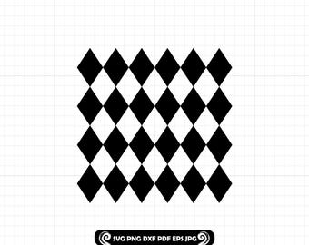 Argyle Pattern SVG, Seamless Diamond Tumbler Wrap, Geometric Argyle Cut File, Skinny Tumbler Design PNG DXF Jpg Pdf