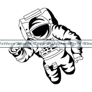 Astronaute SVG, SVG astronaute, clipart astronaute, fichiers astronaute pour Cricut, astronaute coupe fichiers pour Silhouette, Dxf, PNG, Eps, vecteur