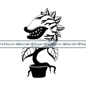 Man Eating Plant SVG, Venus Flytrap SVG, Plant Svg, Man Eating Plant Clipart, Files For Cricut, Cut Files For Silhouette, Dxf,Png,Eps,Vector
