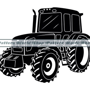 Tractor SVG, Farm Tractor SVG, Tractor Clipart, Tractor Files For Cricut, Tractor Cut Files For Silhouette, Dxf, Png, Eps, Tractor Vector