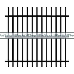 SVG de prisión, SVG de cárcel, SVG de rejas de prisión, clipart de prisión, archivos de prisión para Cricut, archivos de corte de prisión para Silhouette, Dxf, Png, Eps, vector de prisión