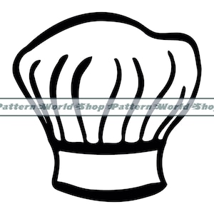 Chef Hat SVG, Chef Hat Clipart, Chef Hat Files For Cricut, Chef Hat Cut Files For Silhouette, Chef Hat DXF, Chef Hat PNG, Chef Hat Vector