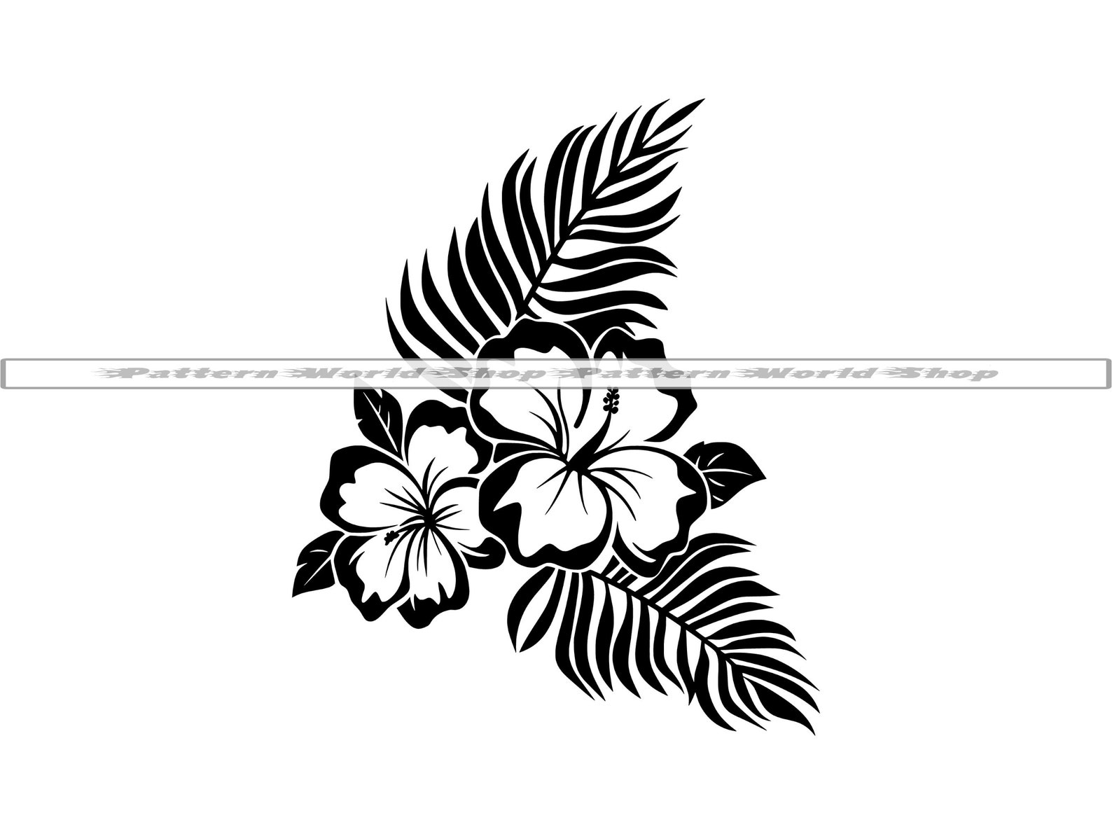 Hawaiian Flower SVG, Hibiscus SVG, Tropical Leaves SVG, Aloha Svg ...