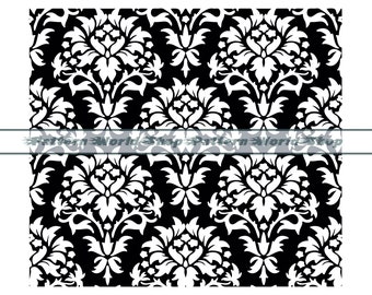 Damask Pattern #4 SVG, Vintage Pattern SVG, Damask SVG, Damask Clipart, Files For Cricut, Cut Files For Silhouette, Dxf, Png, Pdf, Vector
