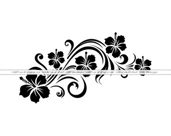 Red Hibiscus Flower SVG, Hawaiian Flower SVG, Hawaii Svg, Aloha Svg ...