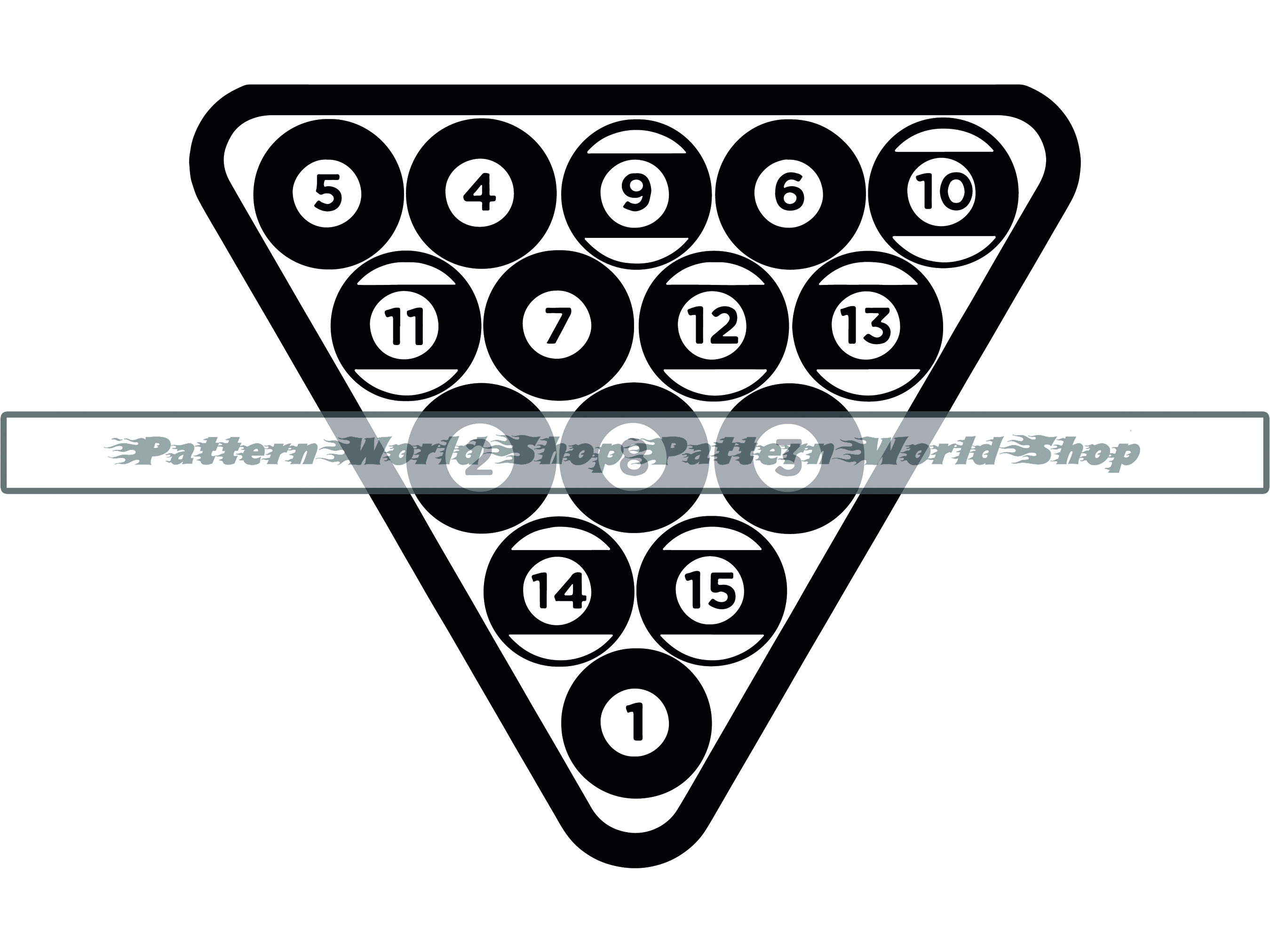 Billiards Ball Set SVG Pool Svg Billiards Svg Billiards - Etsy Australia