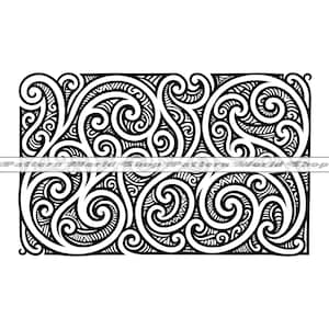 Patrón maorí SVG PNG, patrón polinesio SVG, tatuaje maorí Svg, arte tribal samoano, imágenes prediseñadas, archivos para Cricut, archivos de corte, descarga digital